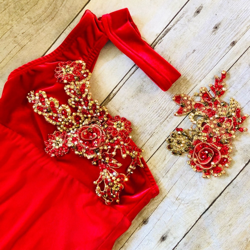 Custom Couture Dance Competition Solo Costume contemporary lyrical child medium